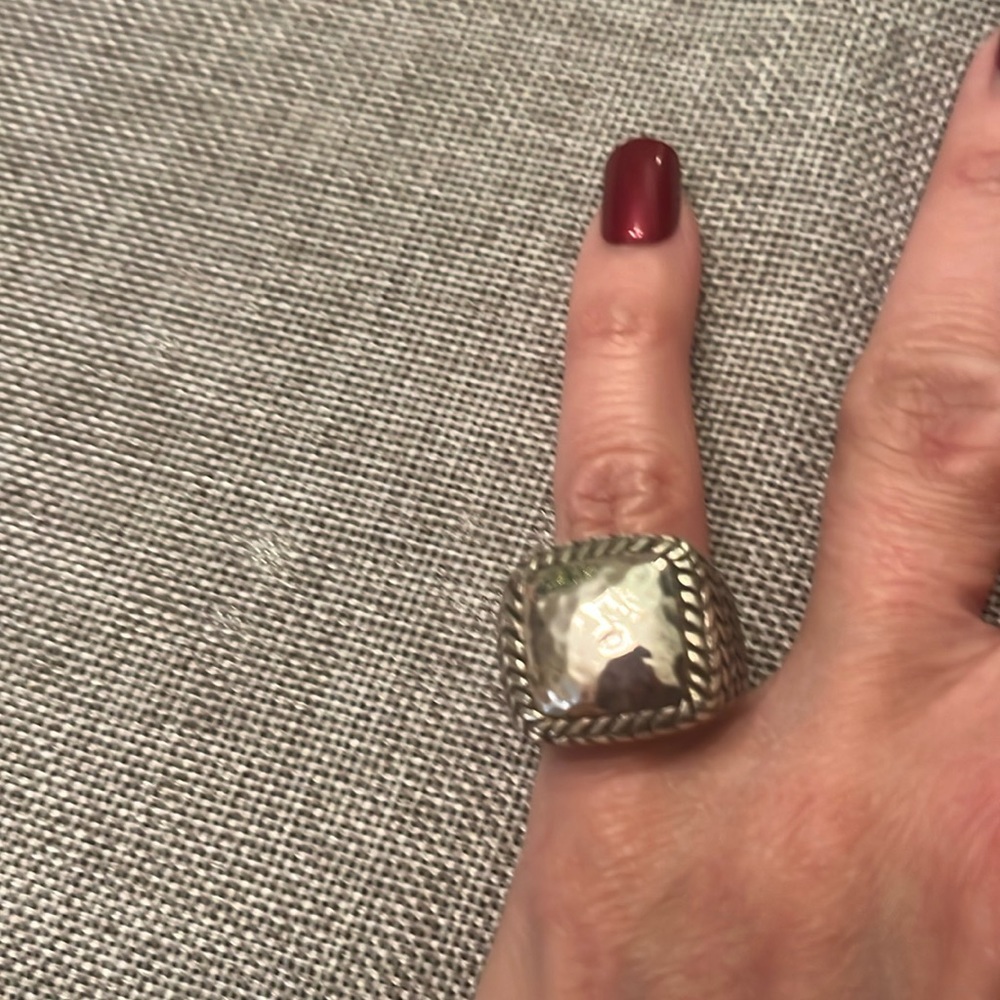 Rare Silpada .925 Sterling Silver Braided Band Ring